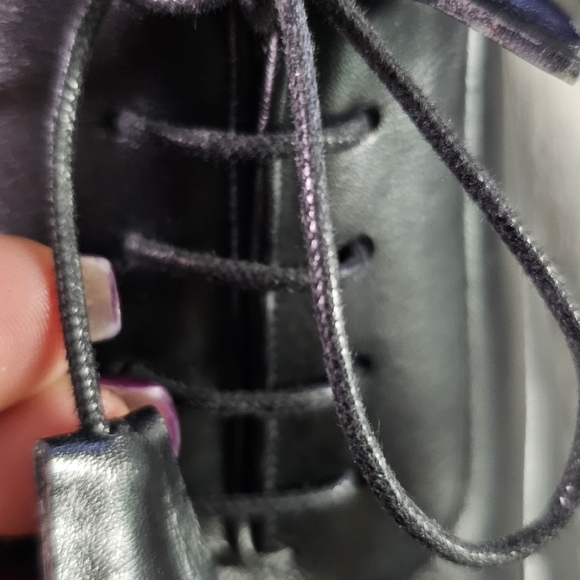 HARRIS MEN'S BLACK LEATHER DRESS SHOES ITALY 9.5 CAP TOE LACE-UP CLASSIC OXFORD - Picture 3 of 13